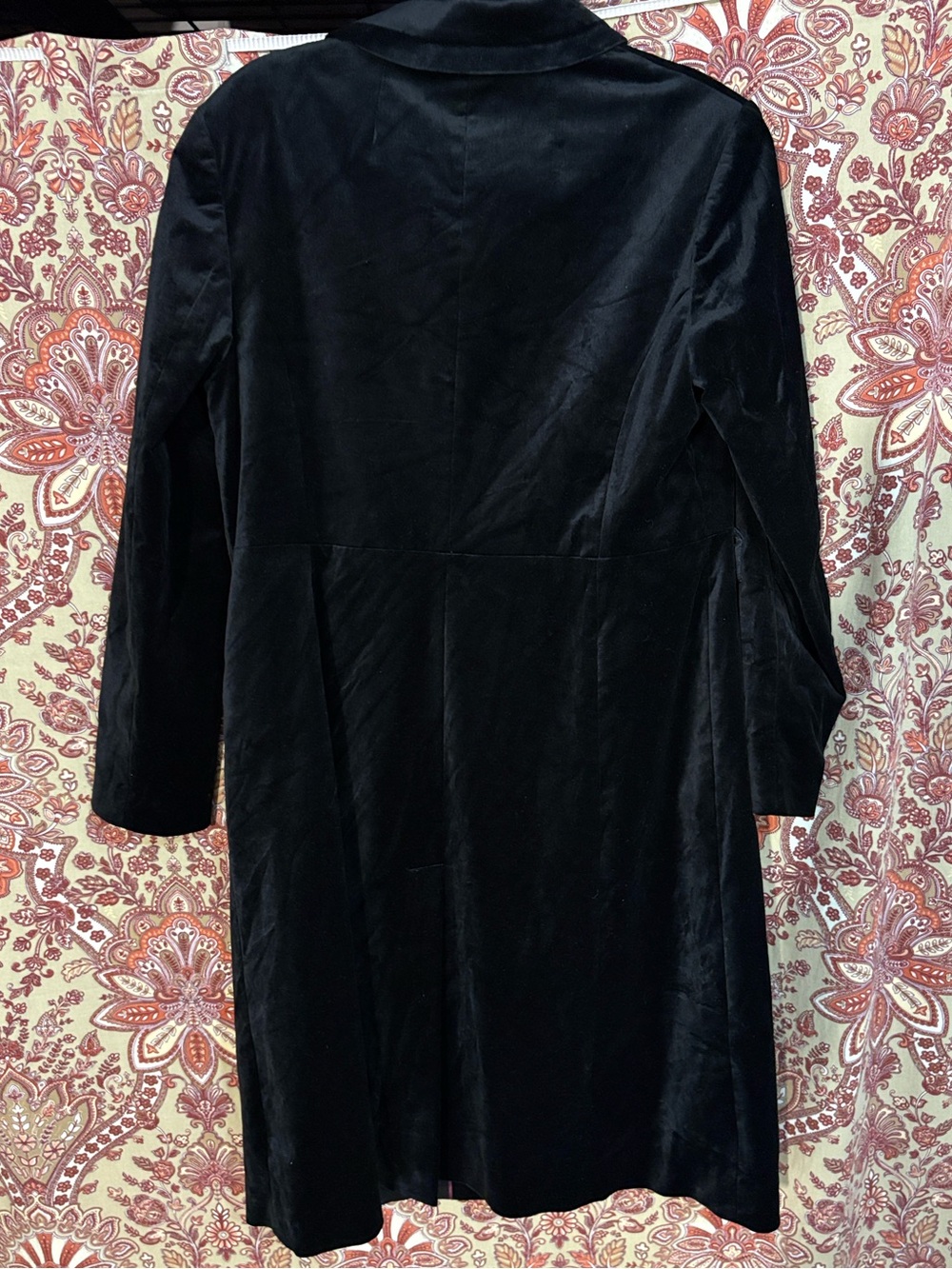 BODEN 12 Gigi Velvet Party Trench Dress Coat in black - Picture 7 of 12